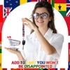 International Flags Lanyard Keychain - 72pcs for Celebrations
