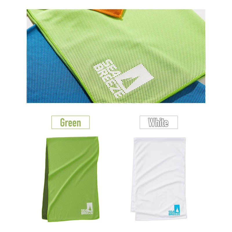 SEABREEZE Cool Towel, UV Protection, 37.4 x 11.8 inches (95