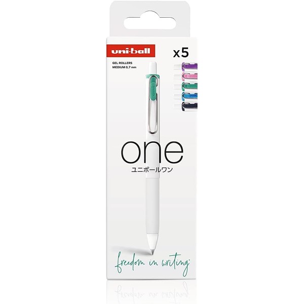 Uni-Ball ONE - Gel Rollerball Pen Retractable 0.7mm Case with