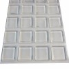 Picture Hang Solutions Rubber Feet Adhesive Rubber Pads, 1 Inch Square Self Stick Bumpers, Clear Bumper