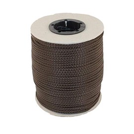 PPM Braided Lead 2.0 mm - 100 m Roll in Various Colours (Brown) / Rope, Cordage, Lead