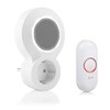 Byron DBY-23513 Wireless Doorbell Kit with Mute and Visual Alarm,