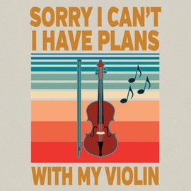 CafePress Funny Violin Music Joke Canvas Tote Top Zipper Closure