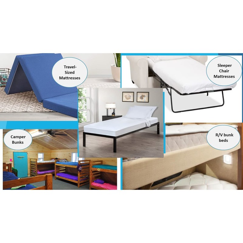 CAMP & MORE - Fitted Cot Sheet - Cotton/Poly (white)