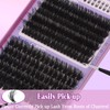 Fluffy Lash Cluster with Bottom Lashes 14-22mm Long 80D+100D Thick