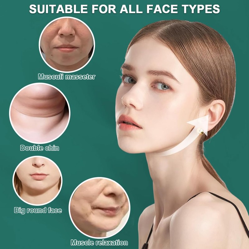 ZKGYUS Reusable chin strap, V-shaped chin face tightening band, face