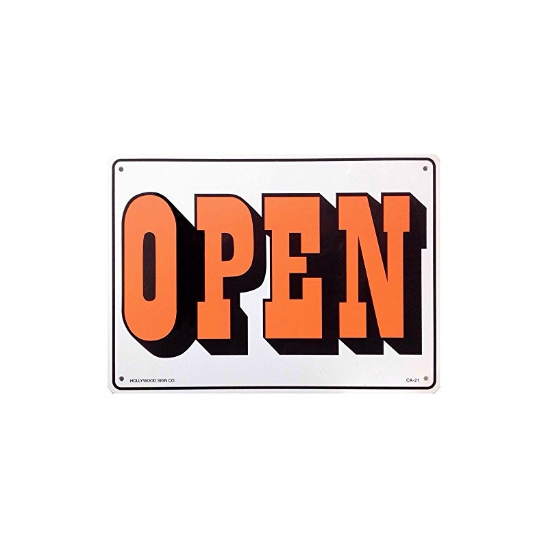 American Plastic Sign Board OPEN/CLOSED Open Close Double Sided Plate