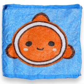 MIK funshopping Set of Magic Washcloths, Magic Cloth, Magic Towel, Party Bag, Children's Gift Tombola (Set of 4 Sea Life)