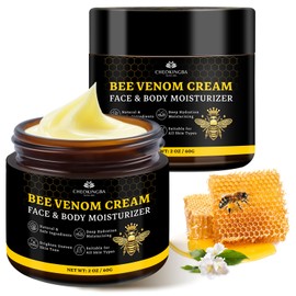 CHEOKINGBA 2PCS Bee Venom Skin Cream for Face & Body, Advanced Age-Defying Bee Venom Cream for Firming & Lifting, Intensive Hydrating Moisturizer for Women Men, 2 * 60g