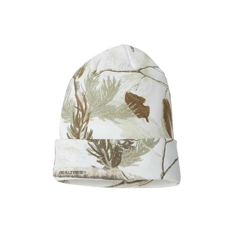 Joe's USA Camo Knit 12 Inch Hunting Beanie-White