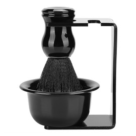 Set de Afeitar 3 en 1 para Hombre: Soporte, Brocha y Tazón. Kit Completo de Herramientas para Barba