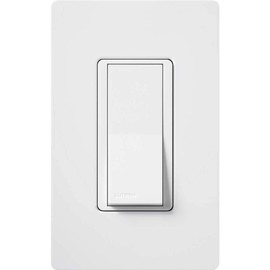 Lutron Claro On/Off Switch (6 Pack) | 15-Amp, Single-Pole | CA-1PS-WH | White