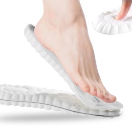 Orthopaedic Insoles, Memory Foam Insoles, Comfort Massage Insoles, Shock Absorbing Insoles for Men and Women for Sports and Everyday Use, Breathable, Soft, EU 43-44