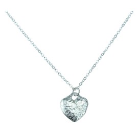 10 Wedding Anniverary Tin Heart Pendant - 100% Pure Tin