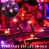 MXCOCO 10m Luz Solar 100 Leds para Exterior de Halloween,