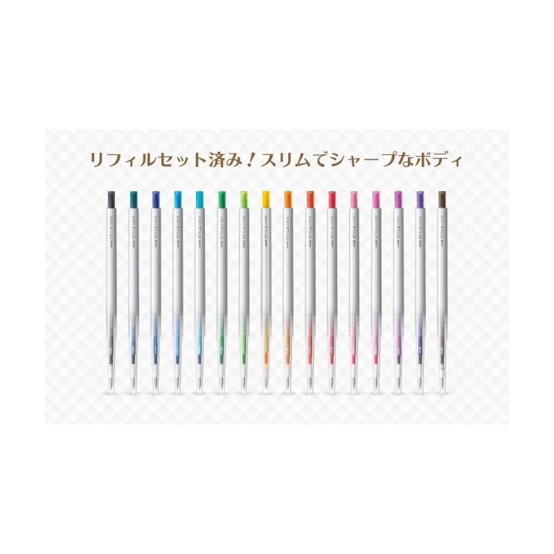 Uni StyleFit Gel Ballpoint Pen Refill, 0.5mm, Light Blue (UMR10905.8)