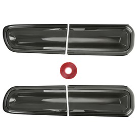 ZJTBLL 4 Pieces Set Smoked Black Tail Light Covers Compatible with Dodge Challenger 2015-2023 Models, ABS No-Drill Adhesive Protector Exterior Accessories