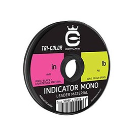Cortland Indicator Mono Leader Material - Tricolor - 7.2 LB
