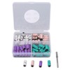60pcs Nail Art Sanding Caps Dead Skin Removal Manicure Grinding