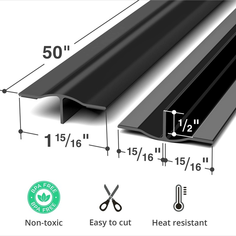 Silicone Stove Gap Cover X-Protector – 50” x 2" Guard