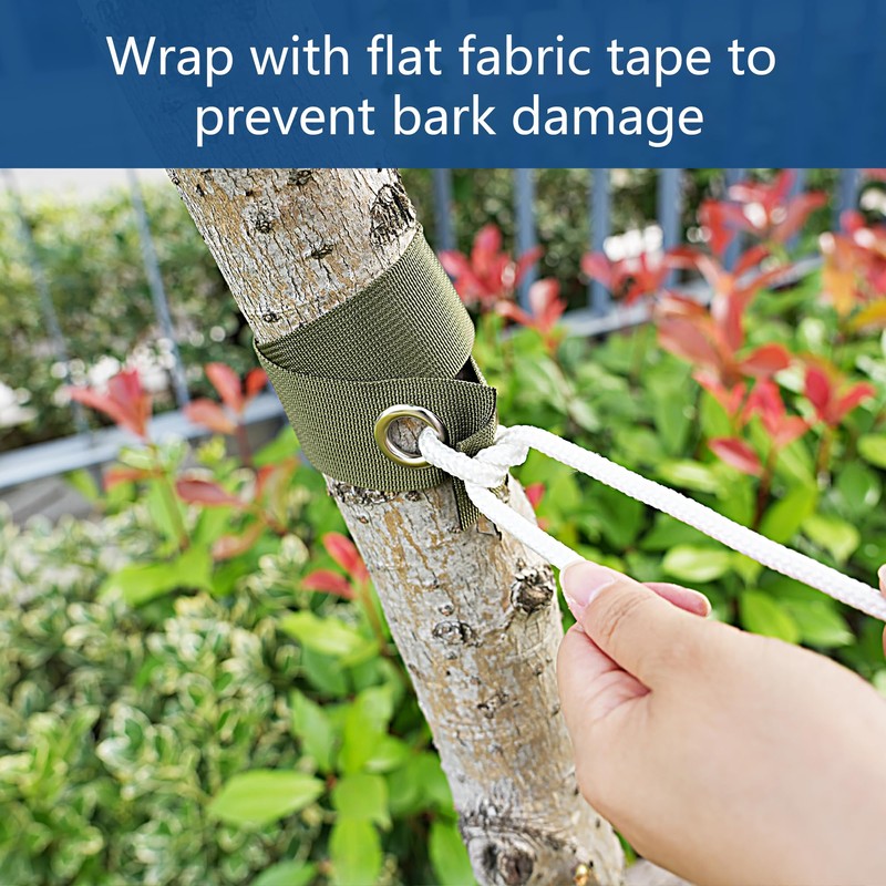 FANEAMADE Tree Stake Kit,Heavy Duty Steel Tree Straightening Kit,Tree Staking