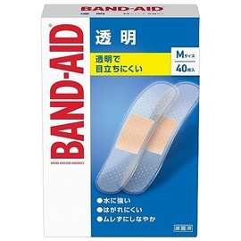 BAND-AID(バンドエイド) 救急絆創膏 透明 Mサイズ 40枚