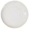 KULINA Tapas Teller WHITE SPIRAL, 16 cm, Weiß, runder Keramikteller,