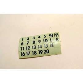 Atlas HO Scale atlas Decals, Block Number Decal Stickers for Train track