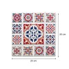 Zassenhaus 057690 Coasters Oriental Design Flower Ceramic with Non-Slip Cork