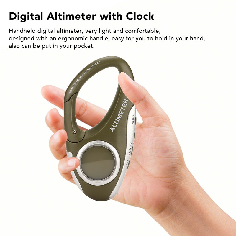 Multifunctional Digital Altimeter Backlight LCD Screen Electronic Barometer with Weather