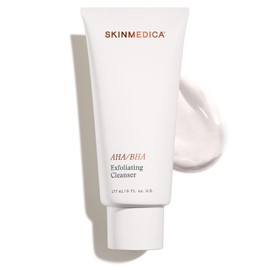 SkinMedica Jabón facial exfoliante AHA/BHA (nuevo embalaje), exfoliante facial suave con aceite de jojoba para una piel más suave y radiante, ayuda a mejorar la apariencia del tono y la textura de la piel (6 onzas líquidas)