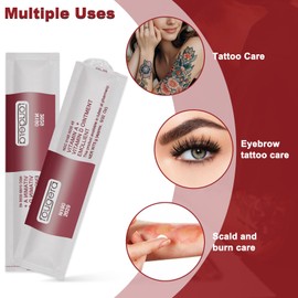 Dinhauyon Tattoo Cream, 50pcs Tattoo Scar Repair Gel, Anti Scar Tattoo Aftercare Cream for Makeup Microblading and Healing Sachet Ointment Art Supplies
