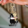 Luckious Creative Cartoon Black Cat Keychain - Cute and Durable