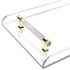 31inch Bathtub Caddy Tray,Gold Handle Clear Bathtub Caddy Tray,Acrylic Bathroom