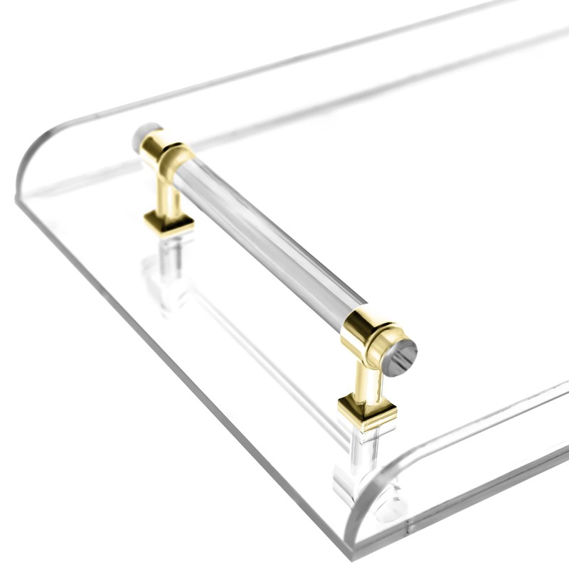 31inch Bathtub Caddy Tray,Gold Handle Clear Bathtub Caddy Tray,Acrylic Bathroom