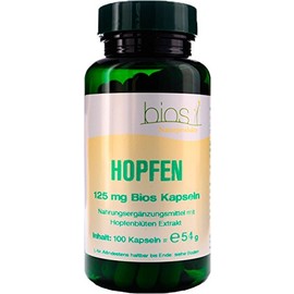 Bios Hops 125 mg 100 Capsules Pack of 1 x 54 g