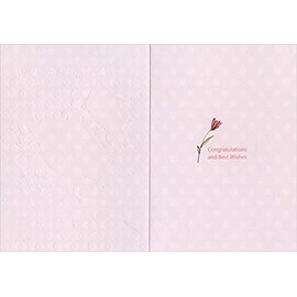 Designer Greetings Groom Carrying Bride: Silver Foil Trim Wedding Congratulations Card