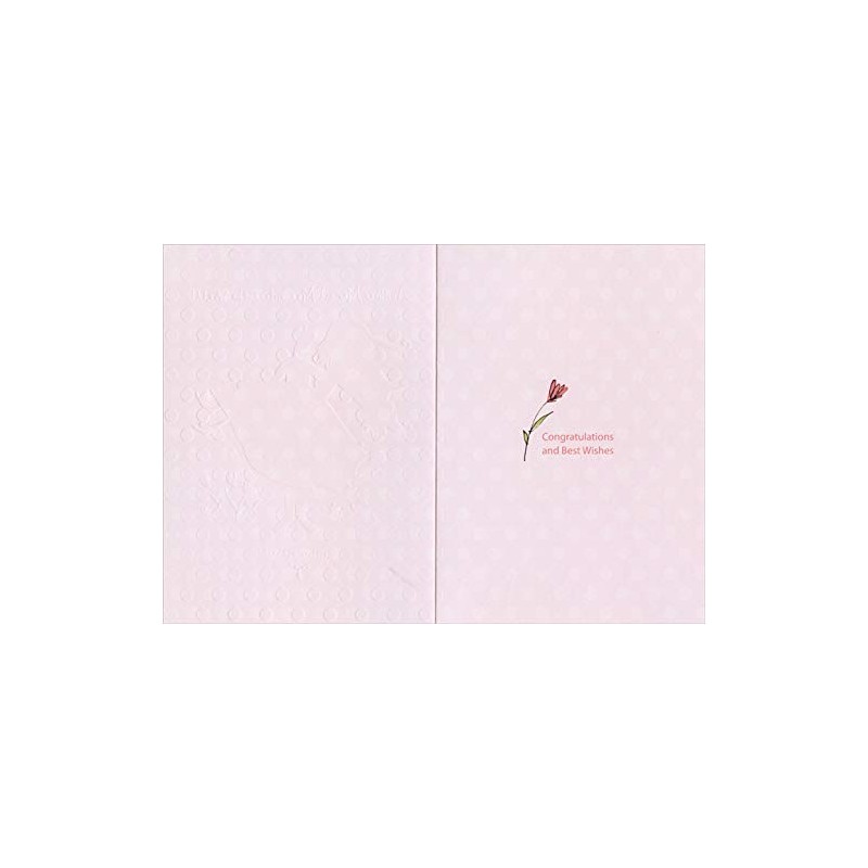 Designer Greetings Groom Carrying Bride: Silver Foil Trim Wedding Congratulations