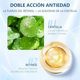 WEUD Skin Care Coreano 4 En 1 Kit, con 1 Crema Hidratante Niacinamida  1 Contorno de Ojos con Retinal  1 Serum Centella cido Hialurnico  1 Serum...   