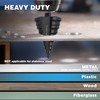 Jerax tools 1/4"-1-1/8" High Speed Steel Step Drill bits, Doubles