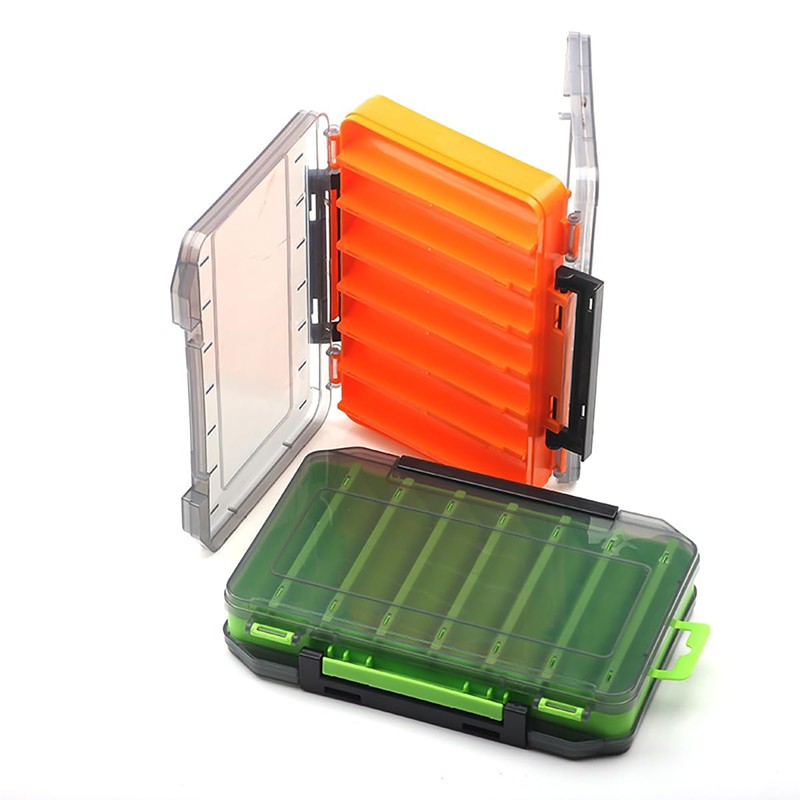 AIMALL 14-Compartment Fishing Tackle Box, Dual-Sided, Lightweight Lure and Hook