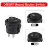 DWEII 10 Pack Round Rocker Switch 12V ON Off 12