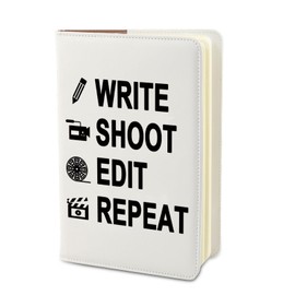 PLITI Filmmaker Gift Director Gift Movie Camera Gift Write Shoot Edit Repeat Filmmaking Journal Notebook (Write Shoot Edit JNCA)