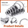 Tanstic 2Pcs U-Bolt Exhaust Clamps, 3 in Stainless Steel Muffler