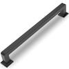 Amerdeco 6 Pack Matte Black Cabinet Pulls 12.6Inch(320MM) Hole Centers