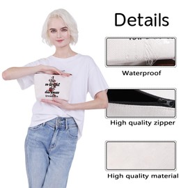 CMNIM Glow So Bright The Darkness Trembles Zipper Pouch Bag Book Merch Gift For Romantasy Book Lover Makeup Bag Fantasy Reader Gift (The Darkness MB)