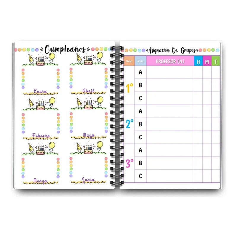 Agenda Escolar Docente Medio Oficio 90 Gr Mod-01