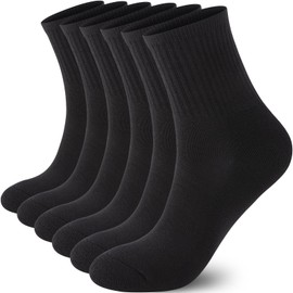 Womens Cotton Cushioned Ankle Socks, Athletic Quarter Socks Mini Crew Socks.