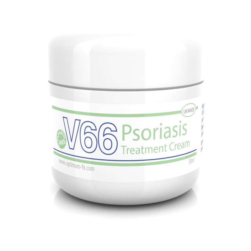 V66 Psoriasis Treatment Cream UK Made Paraben and Cruelty Free