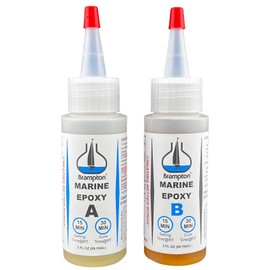 Brampton Marine Epoxy Strong Bonding for Boat Repair - Bonds in 30 Minutes, Water Resistant, 4 Ounces